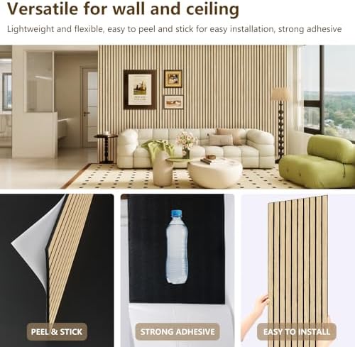 Wood Slat Wall Panel 2 PCS - Image 2