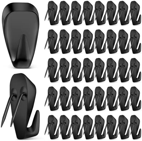 LEIFIDE 40 Pieces Cubicle Hooks Clips, 40 Lbs Picture Hangers by LEIFIDE
