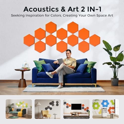 Self-Adhesive Acoustic Panels, 2nd Generation Sound Absorbing Panel, - Image 5