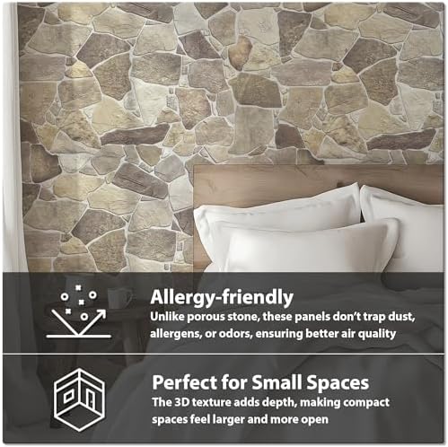 Large-Format 3D Faux Stone Wall Panels, Wild Boulder, 67 Sq Ft - Image 5