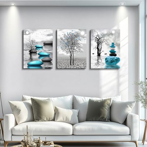 Canvas Wall Art for Living Room Wall Decor for Bedroom Bathroom Black and White - Image 2