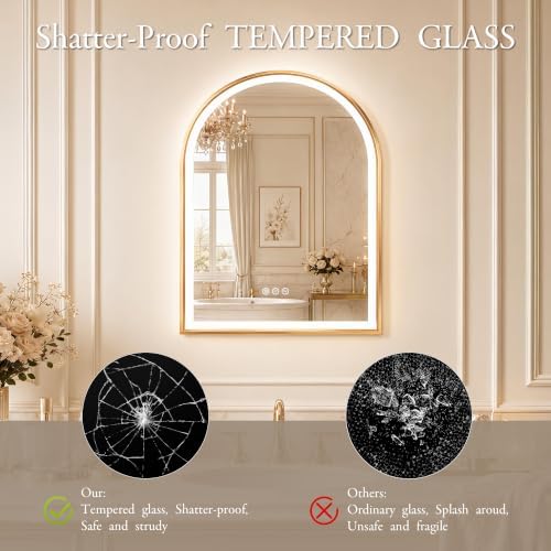Saliwa Arched Bathroom Mirror - Image 6