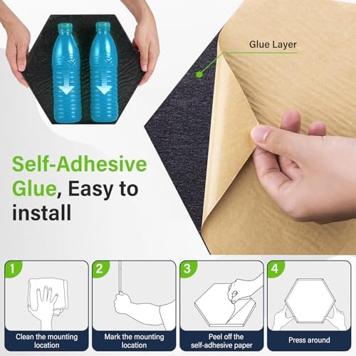 12 Pack Hexagon Sound Absorbing Panels - Image 3