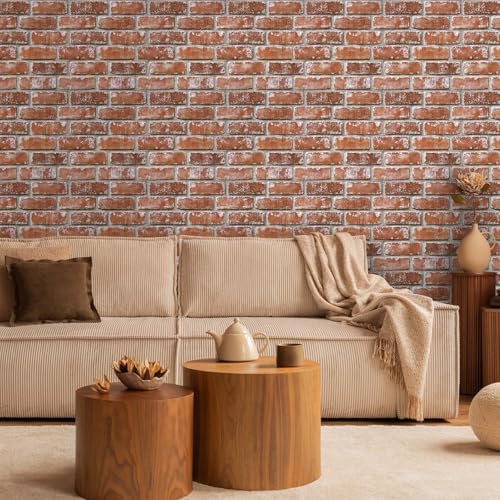 COMSTICKC 3D Faux Brick Wall Panels Peel and Stick - Image 6