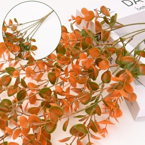 Waipfaru 4Pcs Fake Hanging Plants, Eucalyptus Leaves Fake Vines Fall Decor - Image 3