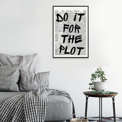 Retro Black And White Newspaper Poster do it - Image 4