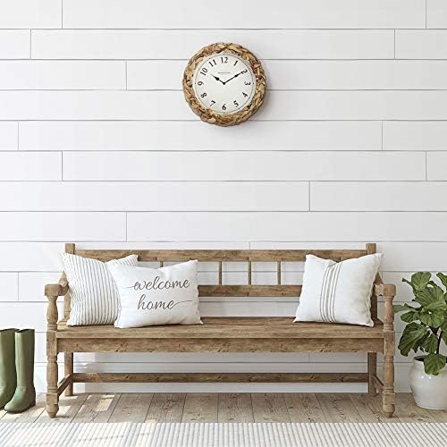 Presentime Farmhouse Series, Rustic Woven Clock - Image 5