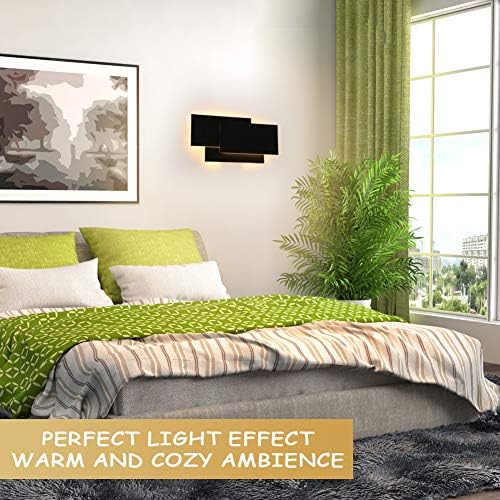 Ralbay 15.75”/36W LED Modern Wall Sconce Indoor Matte Black Wall Mount Light - Image 4