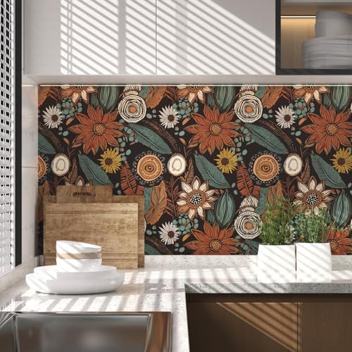 Laatse Boho Wallpaper Peel and Stick 17.5"x393" - Image 4
