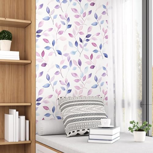 Dreamy Watercolor Botanical Peel and Stick Wallpaper 17.5" x 118" - Image 5