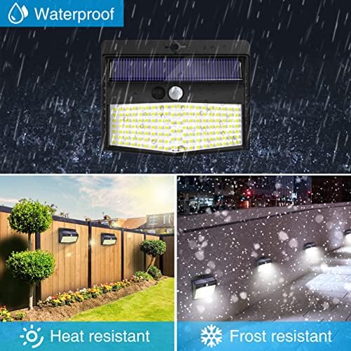 Peasur 10 Pack Solar Motion Sensor Lights Outdoor Waterproof - Image 4