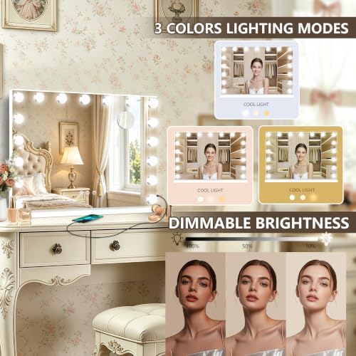 Ratsamee Hollywood Vanity Mirror - Image 3