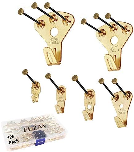 125 Pcs Heavy Duty Picture Hanging Kit by FUZANWJ