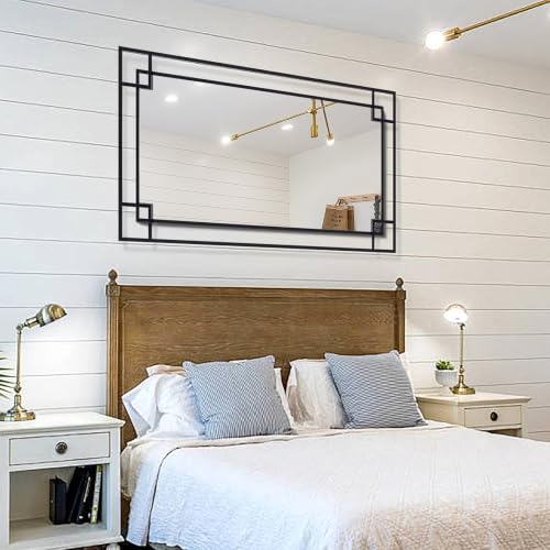 Chende 28'x40'' Black Wall Mirror - Image 7