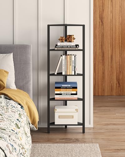 TUTOTAK Corner Shelf, 5-Tier Corner Bookshelf by ChoosetutotakFurnitureBuildYourCozyHome