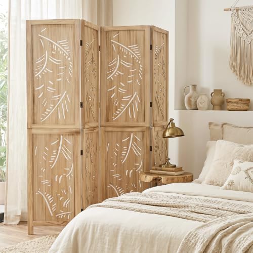 GIANTEX 4 Panel Boho Room Divider - Image 2