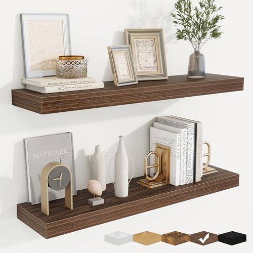 Floating Shelves for Wall, Wall Mounted Wood Shelves by Fuqing