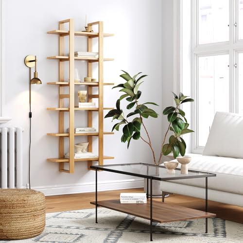 Nathan James Floating Wall Book Shelves, 3-Tier Display Shelf, Decorative - Image 3