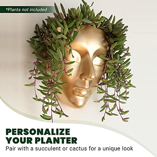 Face Wall Planter | 7 Colors Available | Unique Head Planter - Image 5