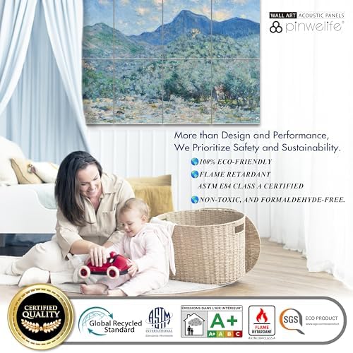 PINWELIFE® Masterpiece Acoustic Art Panels, Decorative Acoustic Wall Art - Image 6
