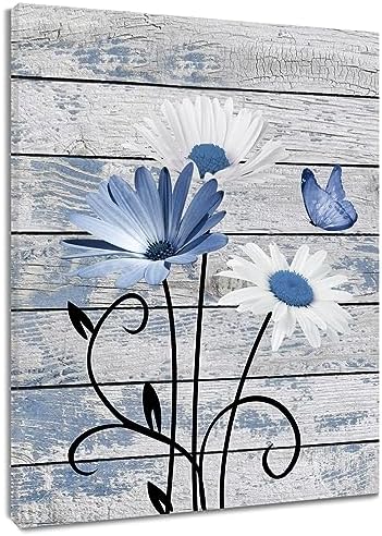 HVEST Farmhouse Floral Wall Art by HVEST