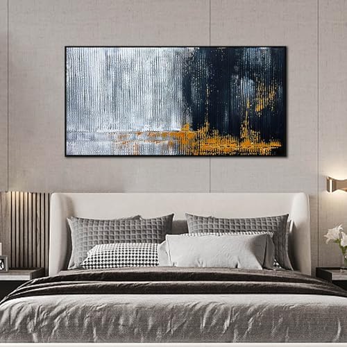 HUBOSKN Abstract Hand Painted Wall Art - Image 2