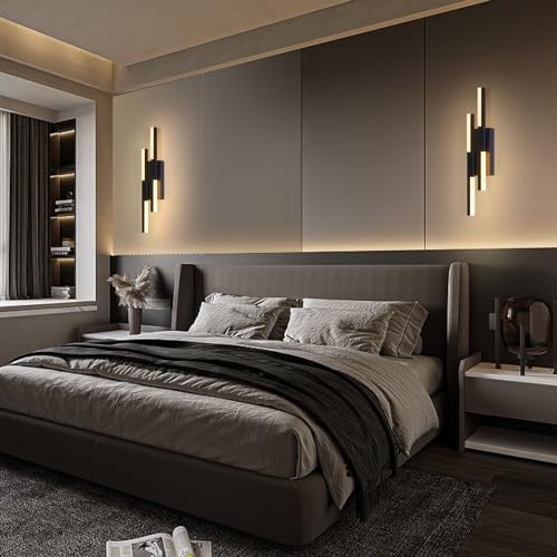 Benkut Modern LED Wall Sconce Black Remote Wall Light Fixtures - Image 5