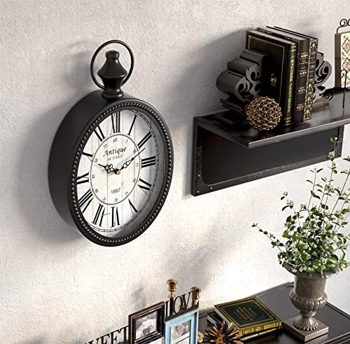 Menterry Small Retro Oval Wall Clock Antique Old Design - Image 6