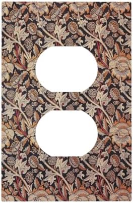 Outlet Covers Vintage William Morris Floral Plants 1 Gang Duplex Light Switch by Lightswitchcovers