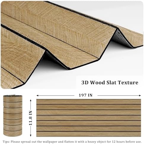 3D Brown Wood Wall Panels Acoustic Slat Wall Paneling - Image 3