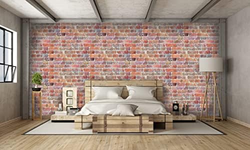 Retro-Art 3D Wall Panels, Faux Brick in Red, 37.5" x 19.5", Cover 25.39 sq.ft. - Image 4