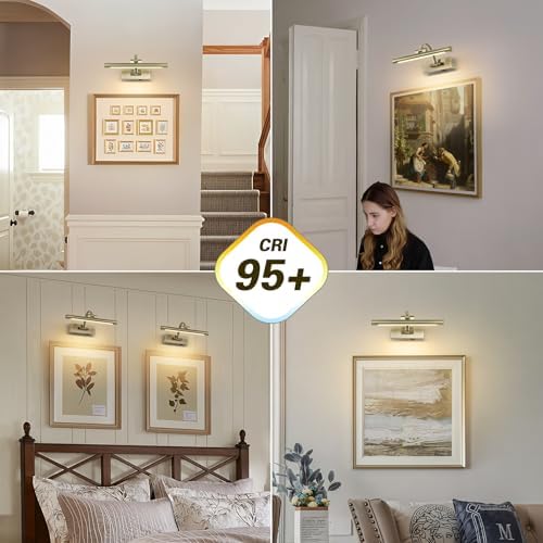 DESOOP Wireless Picture Lights Rechargeable Gallery Lighting Battery Picture - Image 2