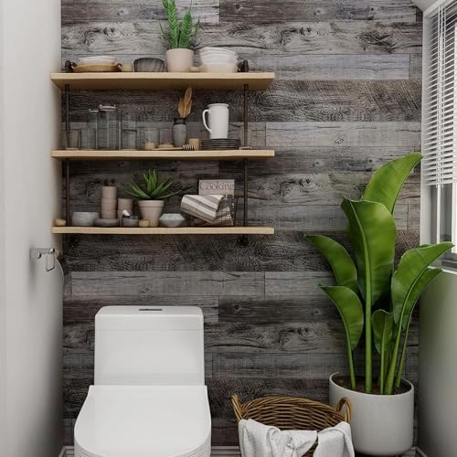 Yun-aeon Natural Wood-Gray Contact Paper Peel and Stick Wallpaper - Image 5