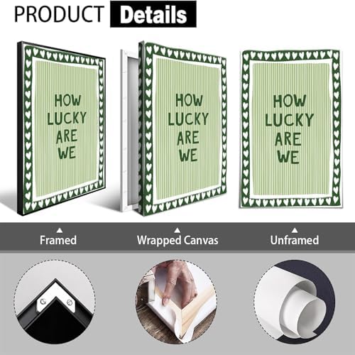 How Lucky Are We Poster Canvas, 12X18 Unframed - Image 2