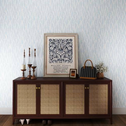GloryTik Blue Peel and Stick Wallpaper Modern Wall Paper Peel and Stick - Image 6