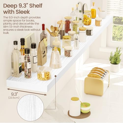 Vivelove Floating Shelves 9 inch Deep 55”Long Set of 2 - Image 5