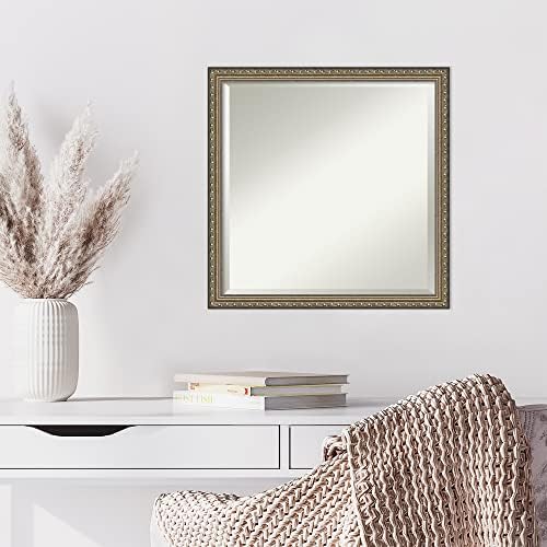 Amanti Art Silver Wall Mirror 22x22 Wood Framed Small Mirror - Image 6