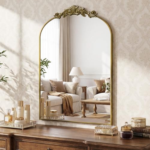 Arched Wall Mirror, Retro Decorative Wall Mirror - Image 2