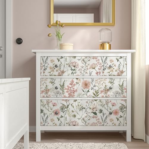 Orainege Pink Floral Peel and Stick Wallpaper Self Adhesive Wallpaper - Image 6