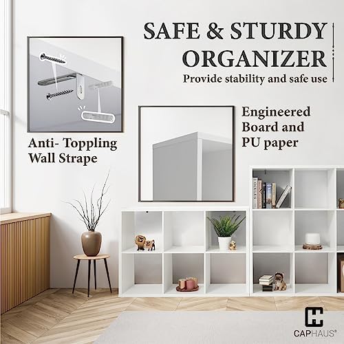 CAPHAUS Sturdy Room 13-Inch Cube Storage Organizer Shelf, - Image 4