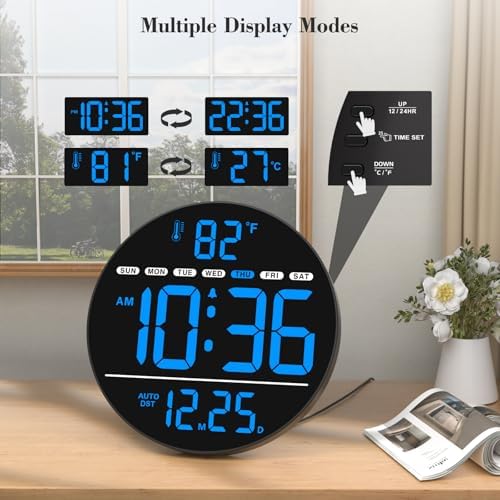 WallarGe Electric Large Digital Wall Clock - Image 5