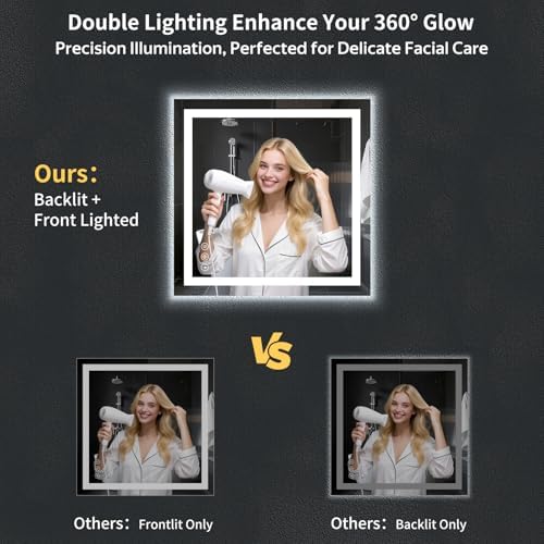 30"x32" LED Bathroom Mirror - Image 2