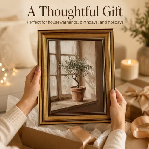 Gold Framed Wall Art, Vintage Olive Tree Canvas Prints – Farmhouse - Image 7
