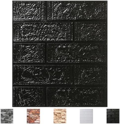Peel and Stick 3D Foam Wall Panels, Self Adhesive Wallpaper by CvoMep