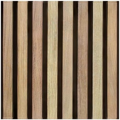 Commomy 3D Faux Wood Wall Stickers Peel and Stick 10 Pcs 11.8" x 11.8" by CommomyDecor