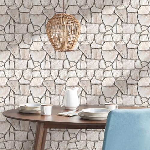 COMSTICKC 3D Peel and Stick Faux Stone Wall Panels - Image 2