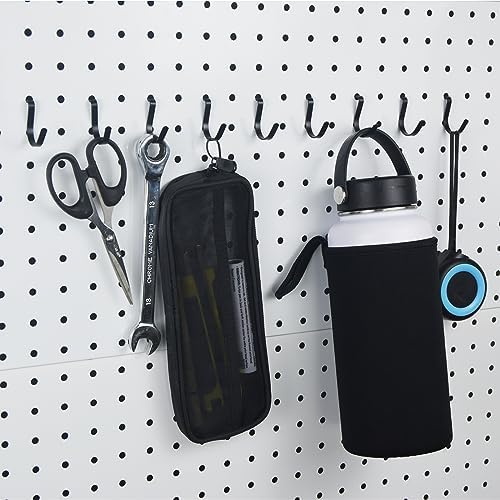 Pegboard J Hooks Black 80pcs Peg Board Metal Tool Hangers - Image 6
