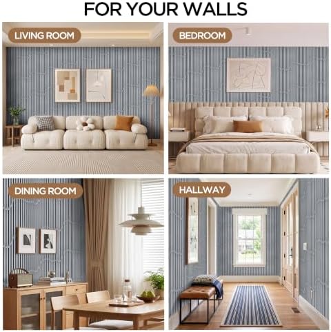 Peel and Stick Wood Slat Wallpaper 17.5" x 200" Self-Adhesive Wood Panel - Image 6