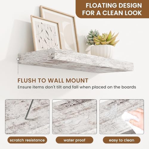 Floating Shelves for Wall, Wall Mounted Wood Shelves - Image 4