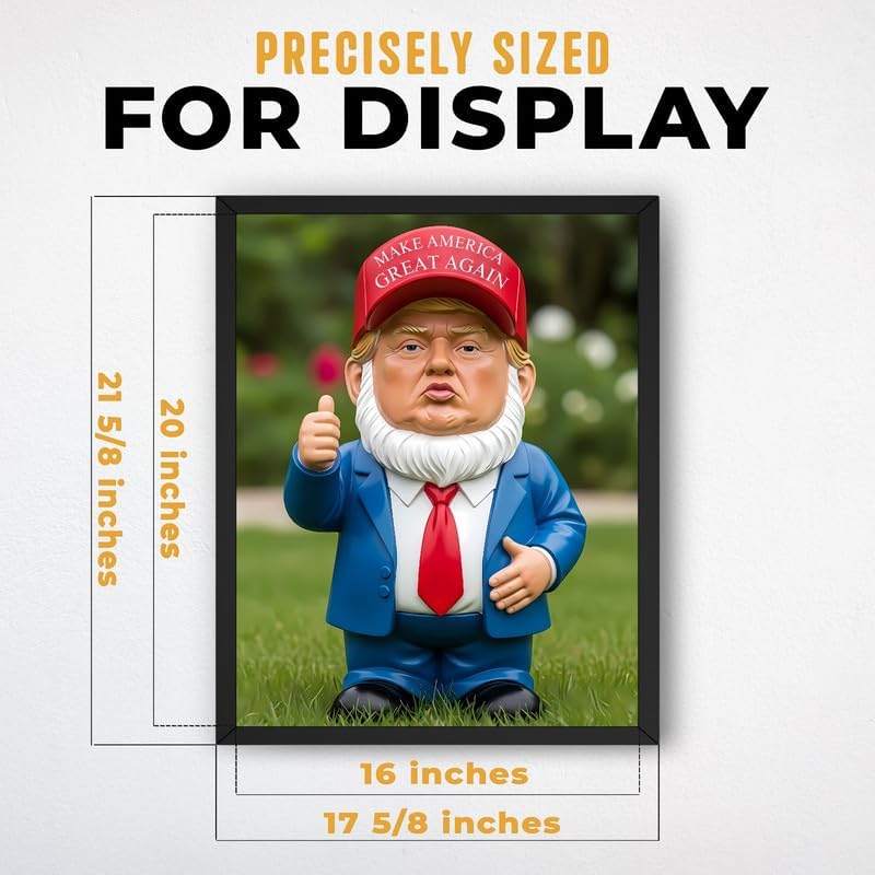 InkFlow Posters Garden Gnome Figurine Canvas Poster - Image 3